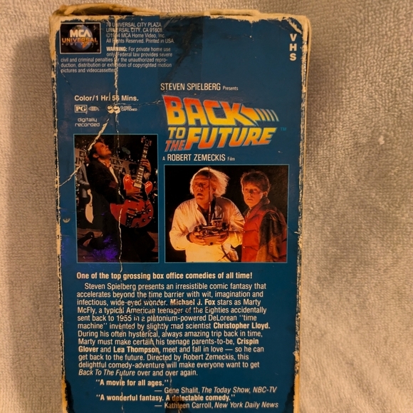 Back to the Future VHS Pre-owned - Picture 3 of 6